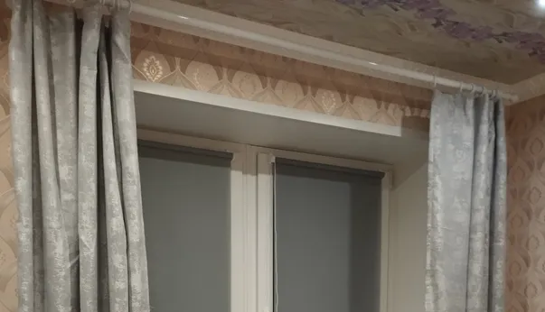 Карниз двухрядный кованый УЮТ d25мм 1,6м Бронза