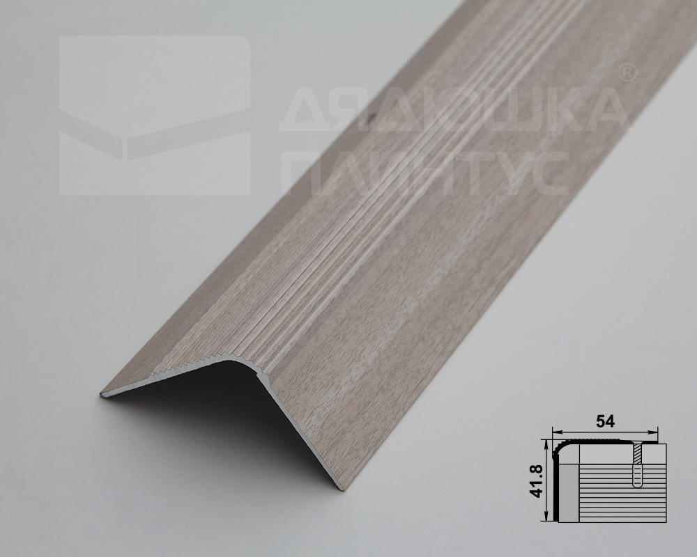 Порог угловой MSC 54*41.900.106 Ясень белый