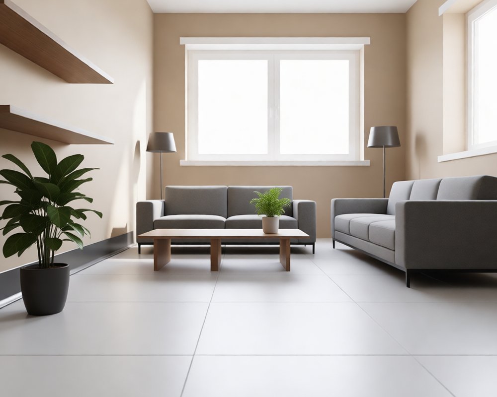 Алюминиевый плинтус AKBD100-SA 2,5м Муар антрацит