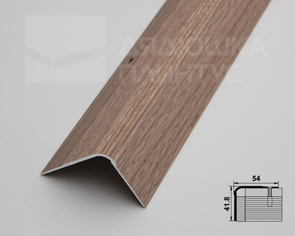 Порог угловой ПУ 02.900.087 Дуб беленый