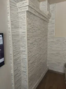 Панель ПВХ ГРЕЙС 980*500 10шт/уп Сланец Кварцит белый. Цена указана за 4,9 м²