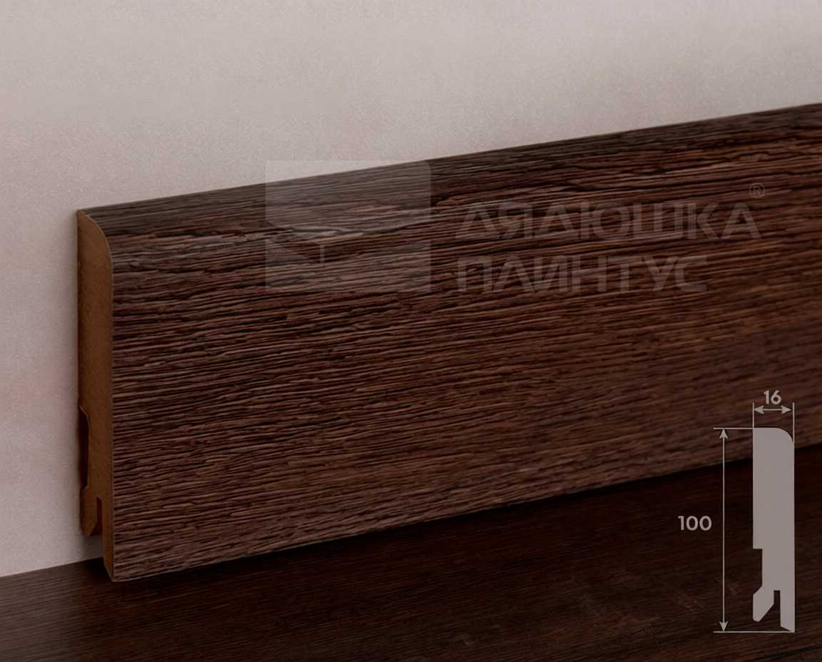 Плинтус МДФ Лука Пл 100-1МДФ.2700.Point line 24014 Дуб оверленд темный