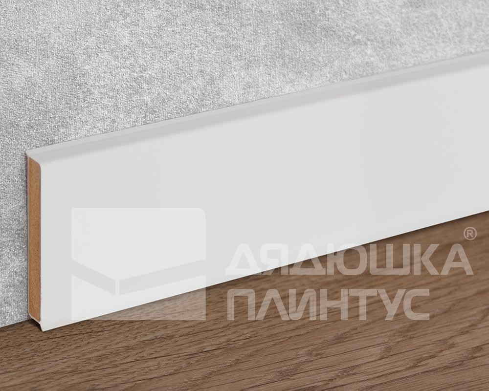 Плинтус ХДФ Dollken Cubu Flex Life 100 мм х 2,5 м 1013 (5012) Белый