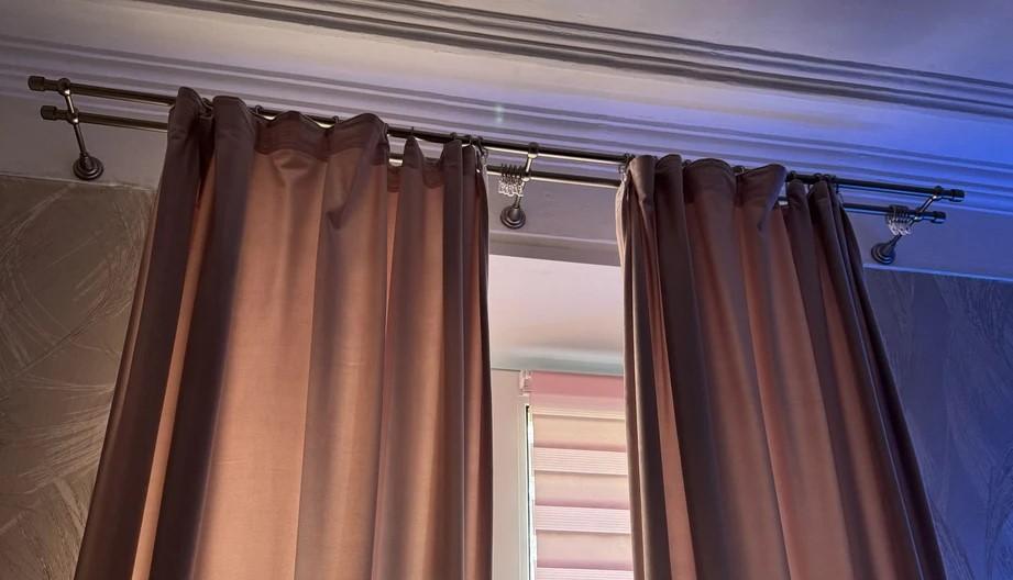 Карниз двухрядный кованый УЮТ d16мм 2,8м Бронза