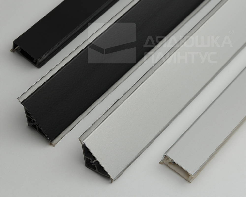 Плинтус для столешниц гладкий Алюминий 25*25мм 3,05м. Белый