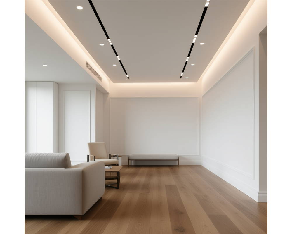 Плинтус из полистирола высокой плотности NMC Wallstyl FB1 Белый