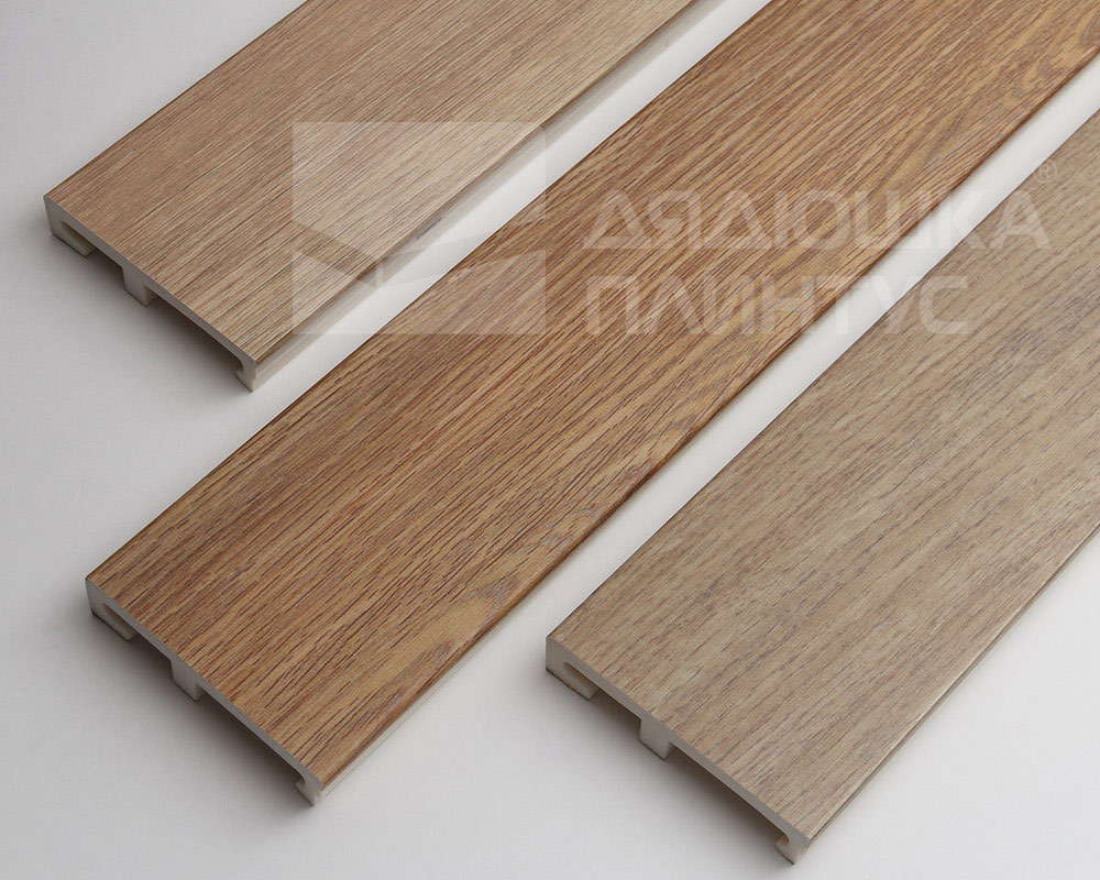 Плинтус напольный Salag Alpha 80 Дуб Айдахо 2,4м