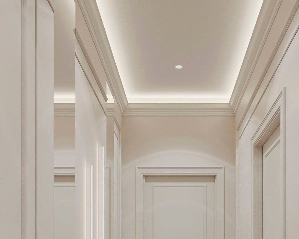 Плинтус потолочный из полистирола высокой плотности HI-WOOD A170V1 170х36мм 2,0м