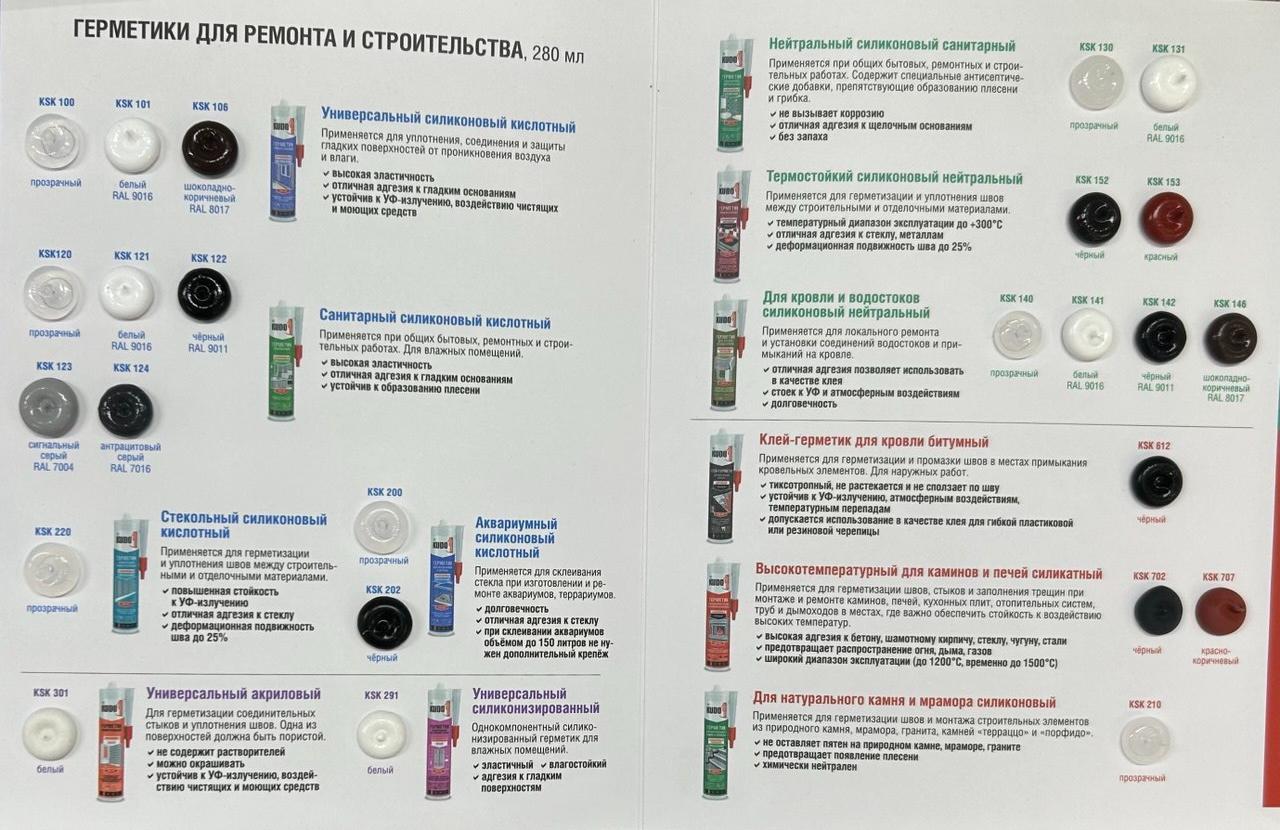 Герметик KUDO "KSK-313" для паркета Дуб 280мл