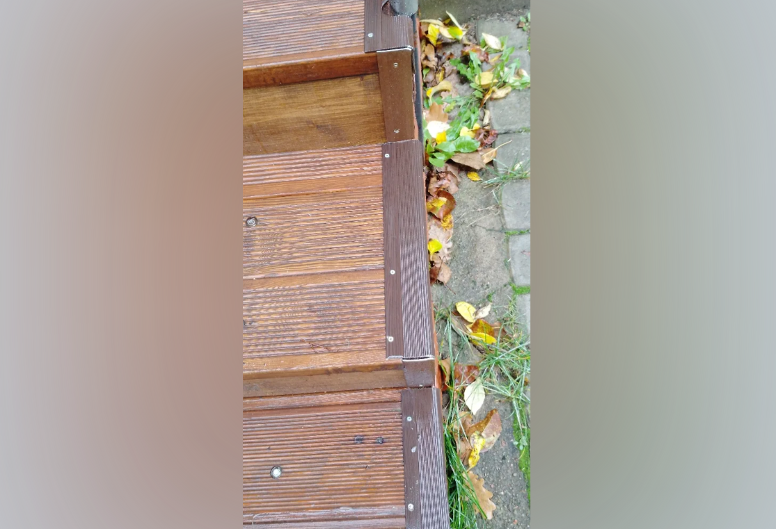 Порог угловой ПУ 04.1800.04л Бронза