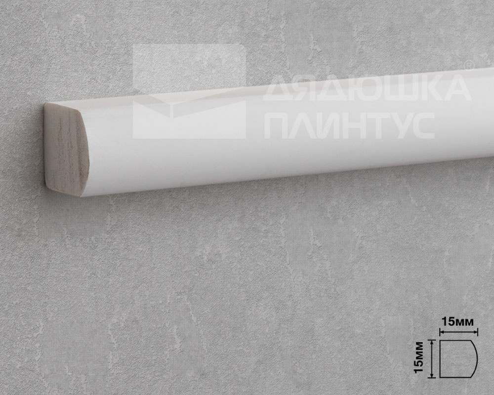 Молдинг из полистирола высокой плотности HI-WOOD D15V2 15х15ммх 2,7м