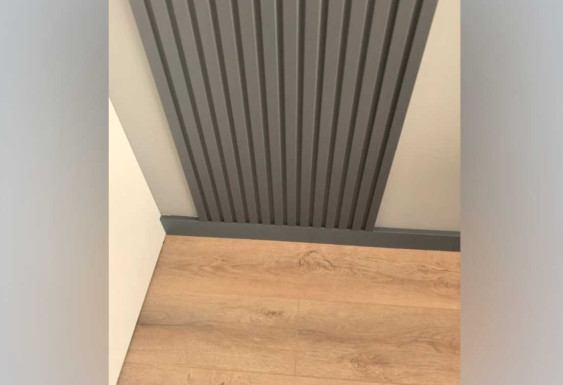 Плинтус МДФ Лука Пл 100-1МДФ.2700.Point line 24012 Дуб светло-серый