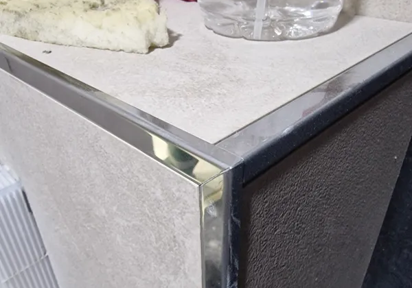 Профиль для кафеля внешний 10мм 2,7м нерж сталь MSK 10NS.2700.001