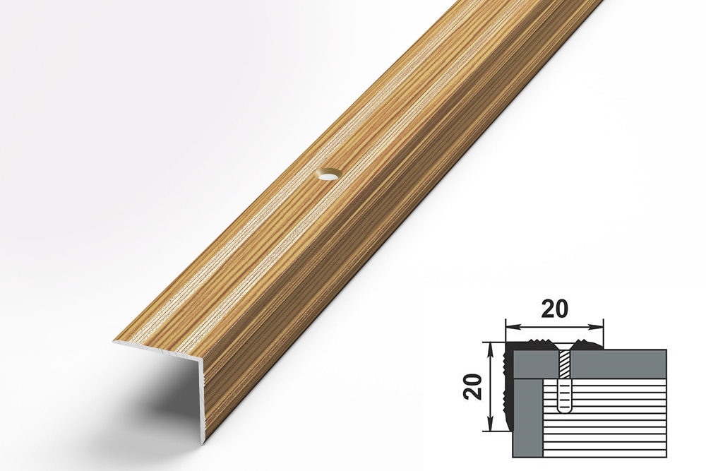 Порог угловой ПУ 05.1800.076 Бамбук