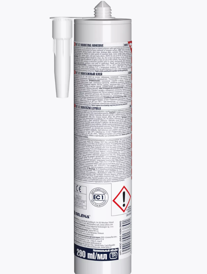 Клей монтажный TYTAN "FIX² GT " Белый 290 мл