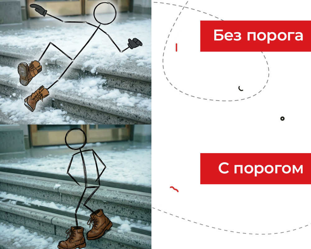 Порог одноуровневый ПС 08.1800.04 Бронза