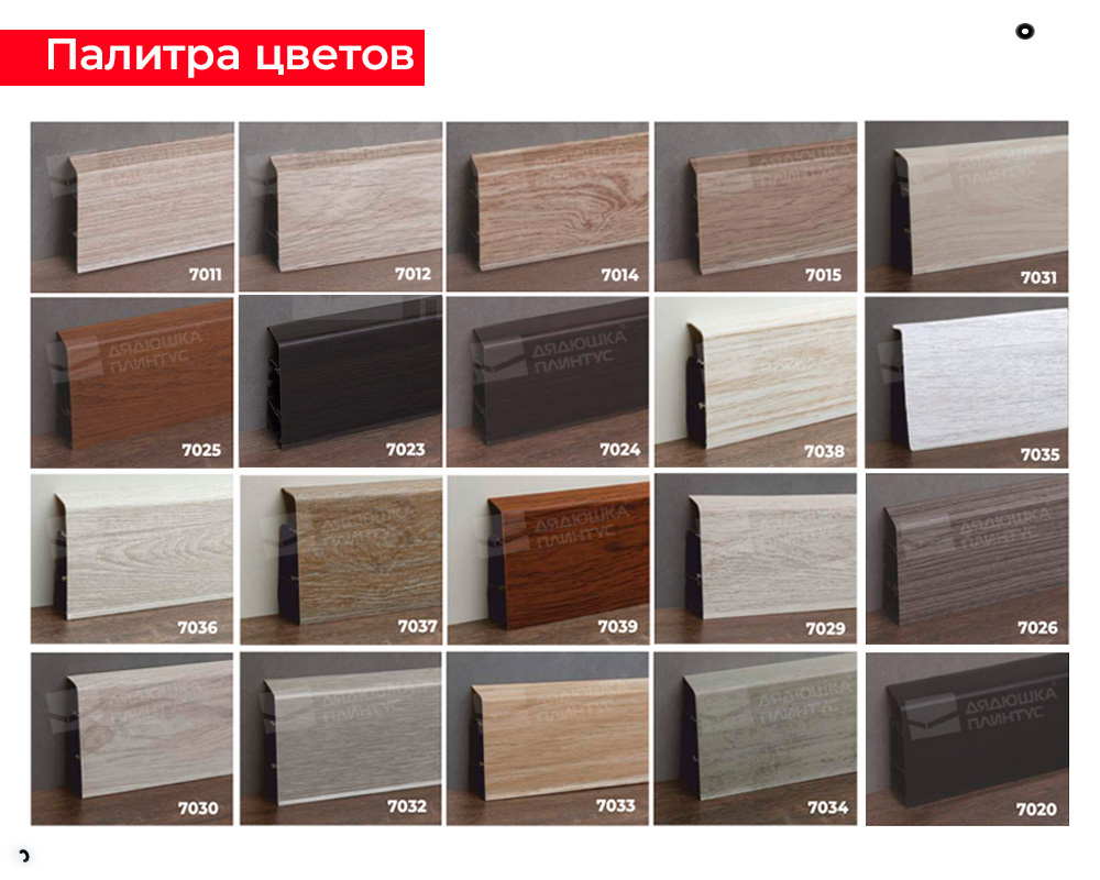 Плинтус ПВХ Волшебная палочка 70мм Home 2,2м 7013