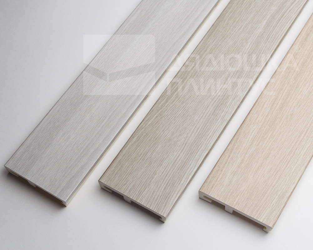 Плинтус напольный Salag Alpha 80 Дуб Айдахо 2,4м