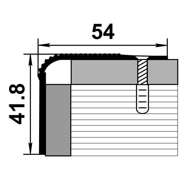 Порог угловой ПУ 02.2700.053 0,9 м Бук беленый