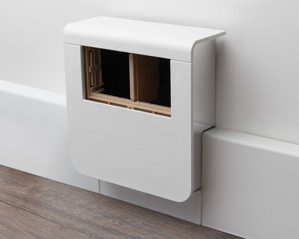 Монтажный бокс под две розетки 45х45 мм, компл.