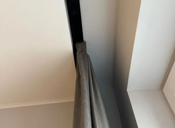 Карниз Шина черный комплект 2-х ряд ПВХ Волшебная палочка 3,6м