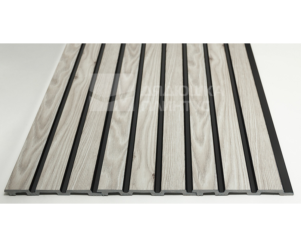 Панель вспененный полистирол ГРЕЙС 3D RAIL 120*2700 мм.  Береза