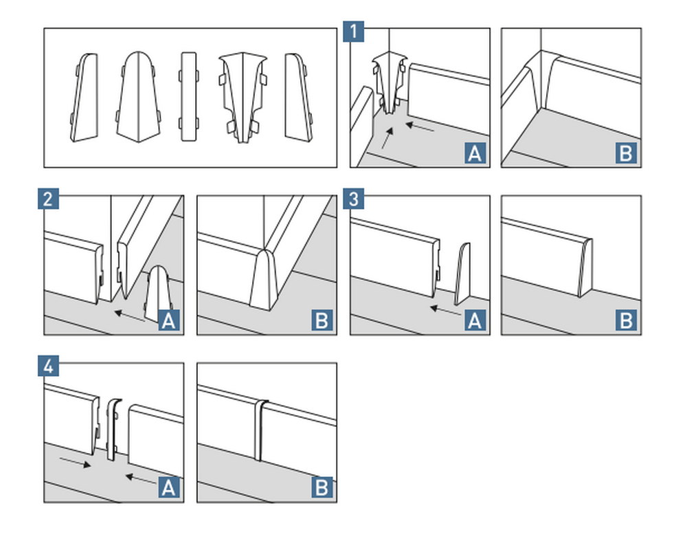 Плинтус Arbiton VIGO60 001 Белый 2,2 м