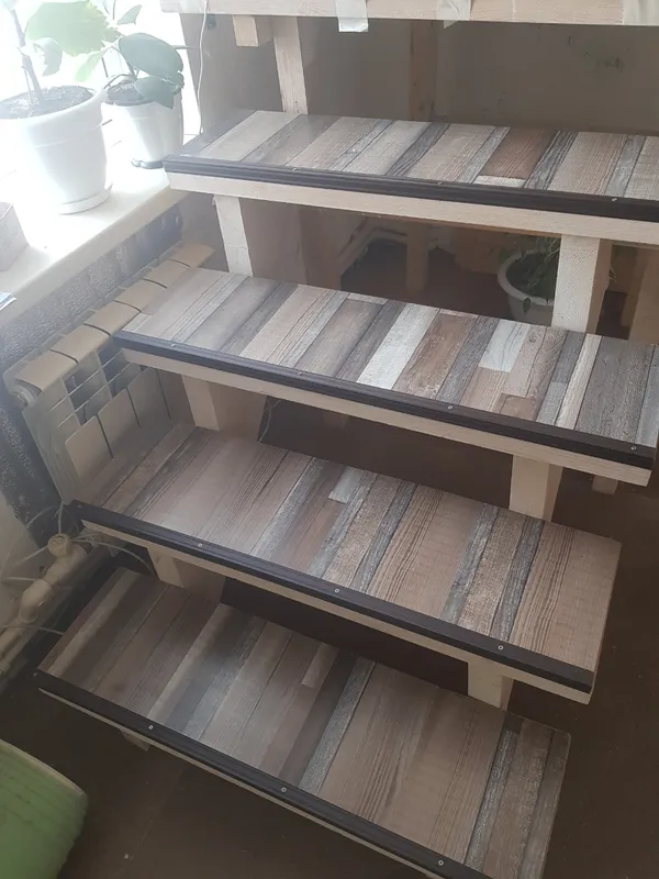 Порог угловой ПУ 04.900.057 Бетон айс