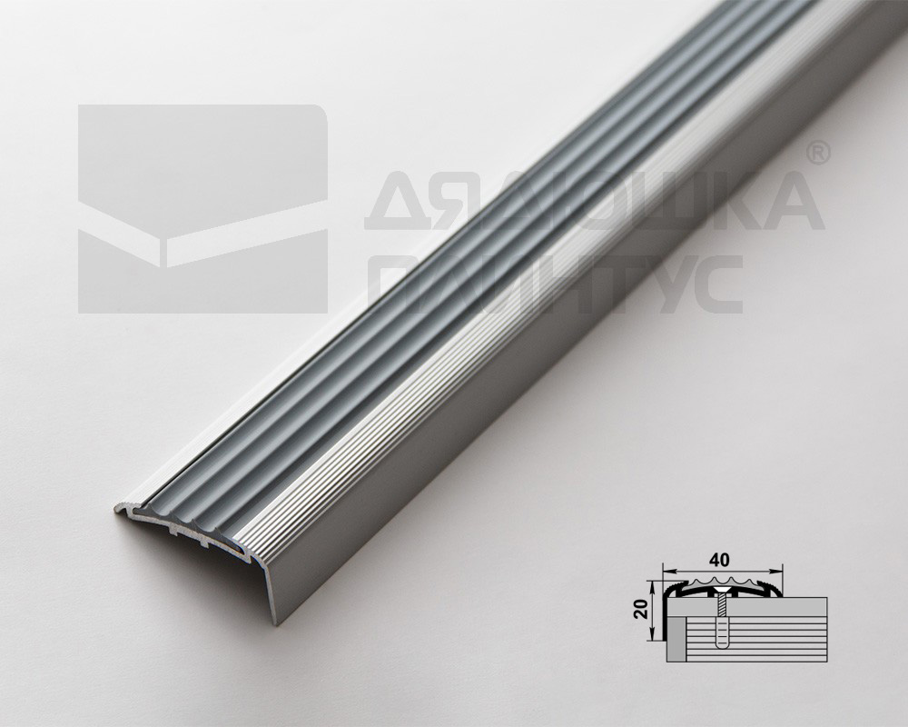 Порог угловой ПУ 71.1800.001 Алюминий