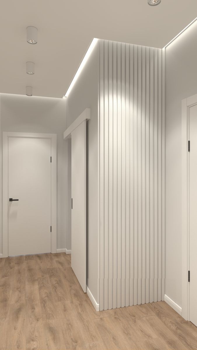 Стеновая панель МДФ. 2760*122*12мм AP122506.91 Белый под покраску