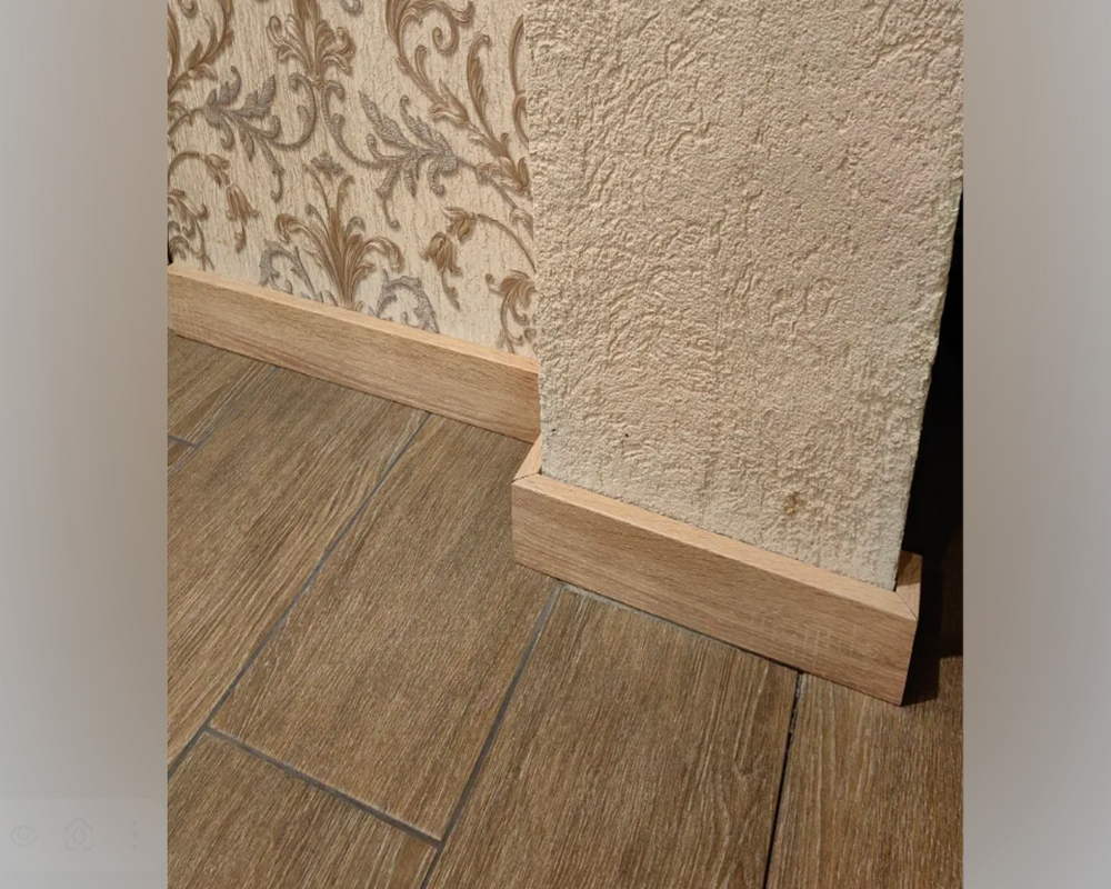 Плинтус напольный Salag Alpha 80 Дуб Айдахо 2,4м