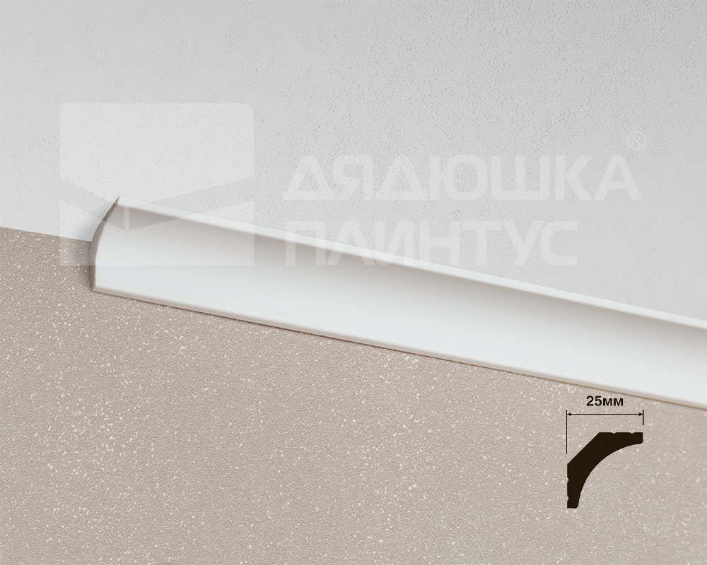 Карниз из полистирола высокой плотности HI WOOD A35 25мм х 25мм х 2,0м.