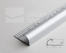 Профиль окантовочный Волшебная палочка Expert MSPKE 03-12.2700.01L 12мм 2,7м Серебро Люкс