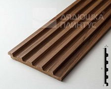 Панель МДФ ACUPAN 61.08.122501.92 трапеция 12х122х2760 мм Орех светлый