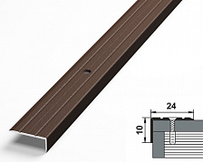 Порог угловой ПУ 01.2700.203 Шоколад